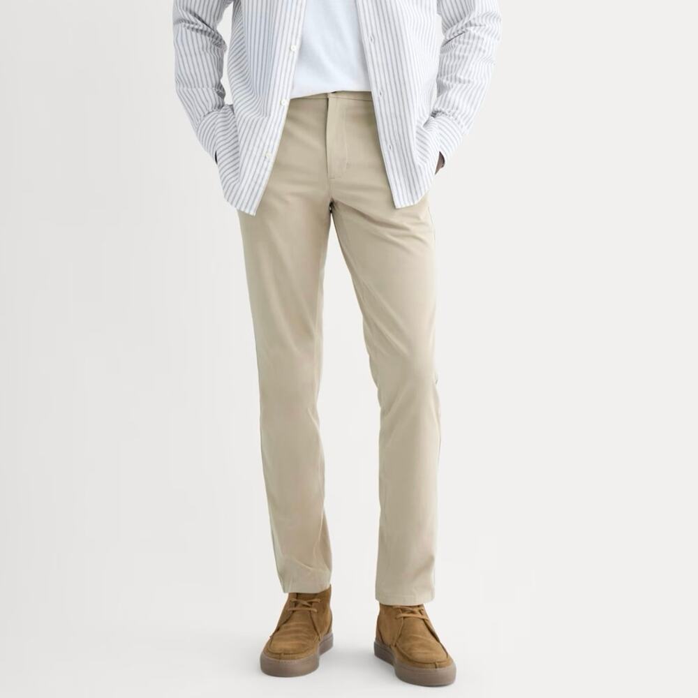 Everlane The Performance Chino Uniform Slim Fit Trench Coat Khaki 34x34 NWT